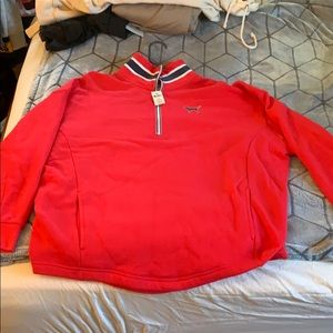 Brand new (with tags) PINK half zip